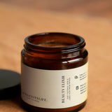 Beauty Elixir, made by LongevityLife, on fabric.