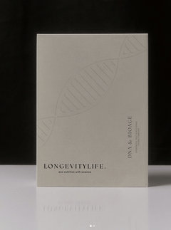 A DNA text on top of a white table.