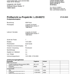 A paper with the analysis reports of the products.