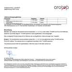 Limbach Analytics test report, page 2, with the assessment of the NMN content
