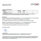 Limbach Analytics test report, page 2, with the assessment of the NMN content