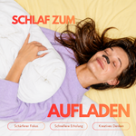 Frau mit aufgeklebtem Nasenstrip liegt entspannt im Bett