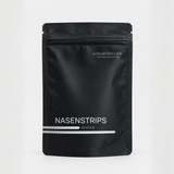 LongevityLife nasal strips, black pouch with 30 strips, front