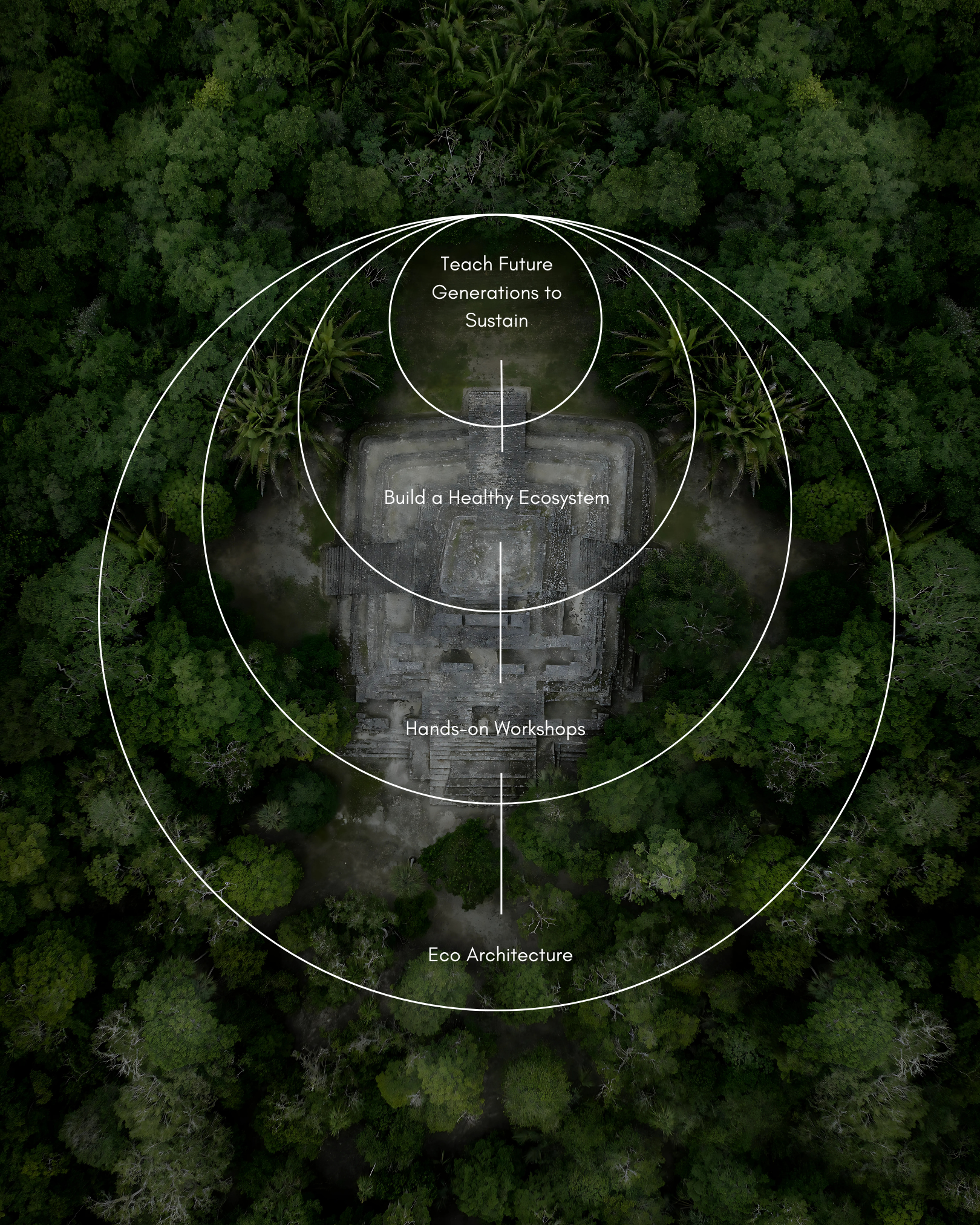 A detailed map of a temple hidden in a dense jungle, showing paths and landmarks for navigation.
