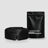 Deep Sleep Bundle: Silk-Schlafmaske in Schwarz und Silk-Nasenpflaster, 30 Stück