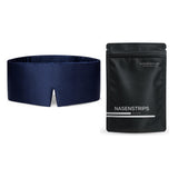 Das Nacht-Set: Satin-Schlafmaske und Satin-Nasenpflaster